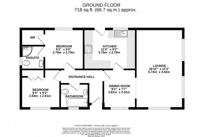 Floorplan for Kensington Grove, Torksey, Lincoln