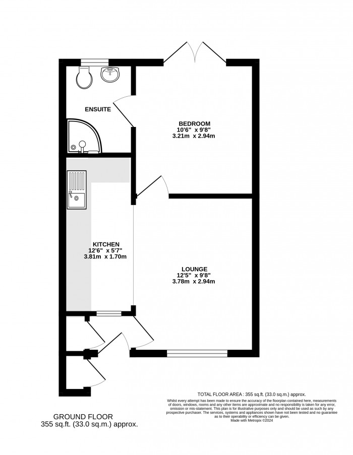 Floorplan for Strubby Close, Lincoln