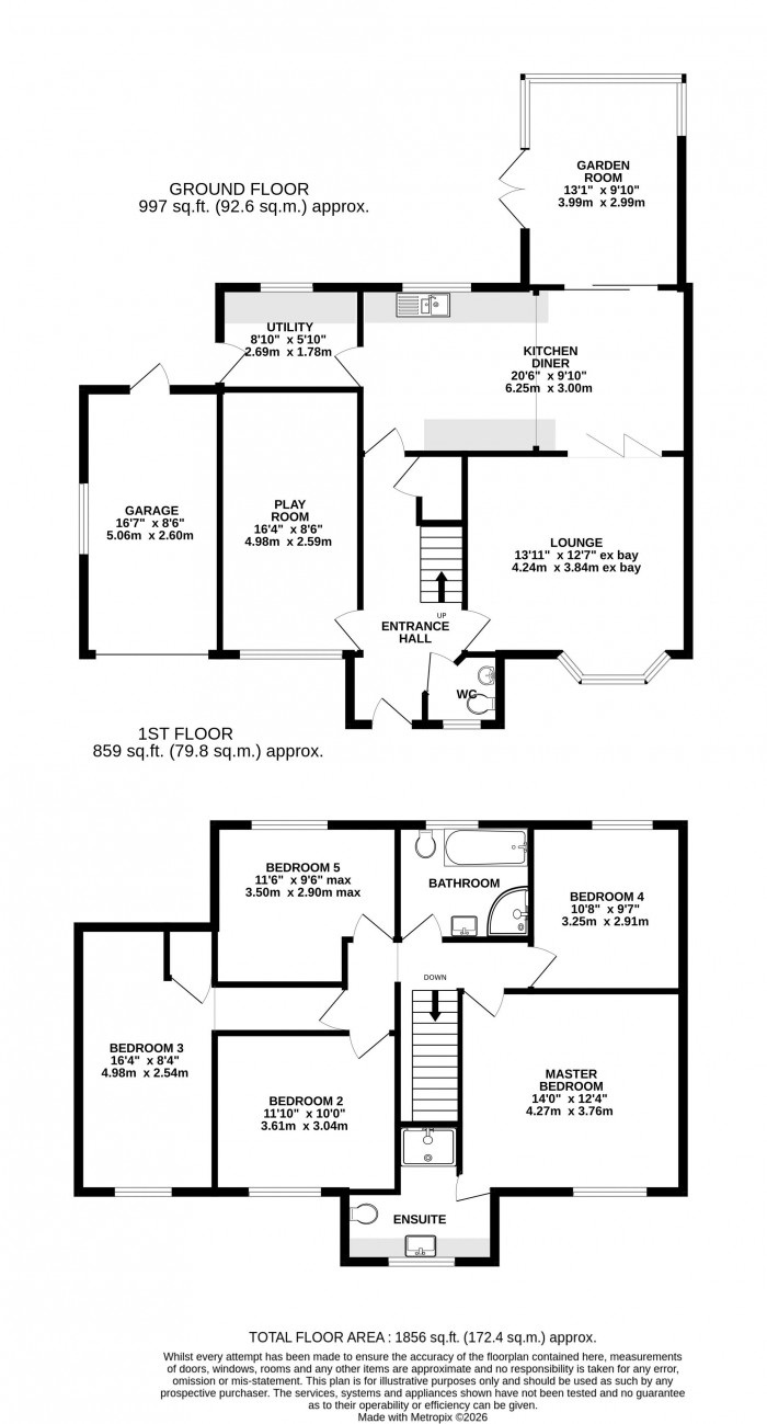 Floorplan for Lady Meers Road, Cherry Willingham, Lincoln