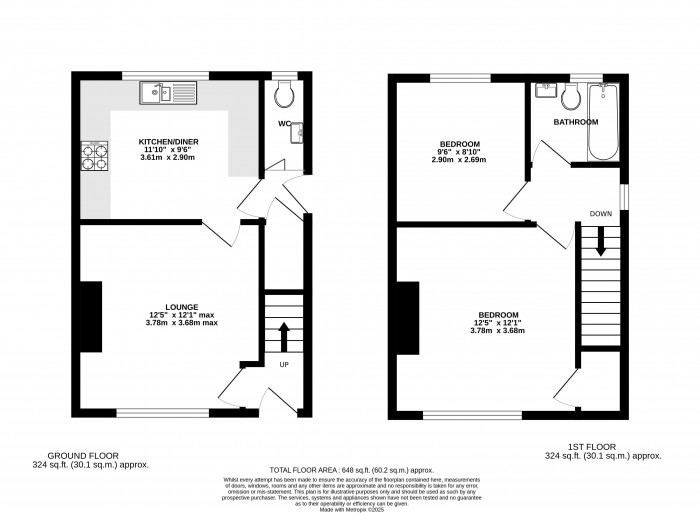 Floorplan for Tower Crescent, Lincoln