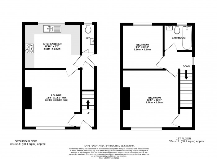 Floorplan for Tower Crescent, Lincoln