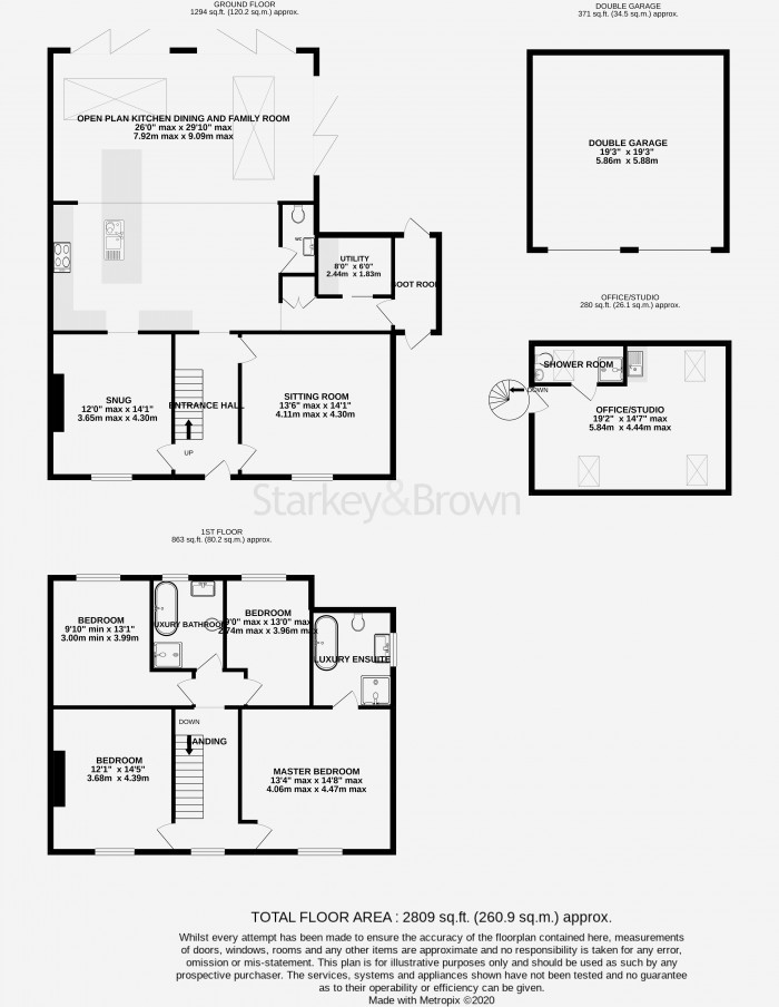 Floorplan for Dial House, Main Road, Washingborough