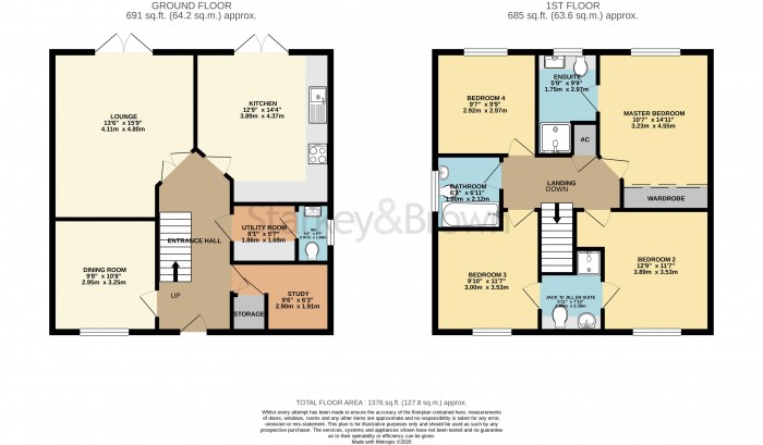 Floorplan for Moor Lane, Branston, Lincoln