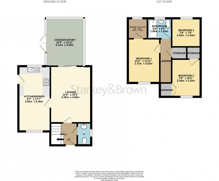 Floorplan for Sunderland Close, Skellingthorpe, Lincoln