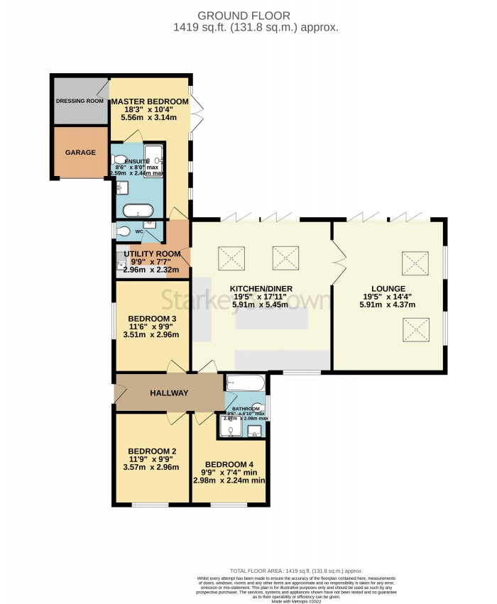 Floorplan for Robertson Close, Waddington, Lincoln