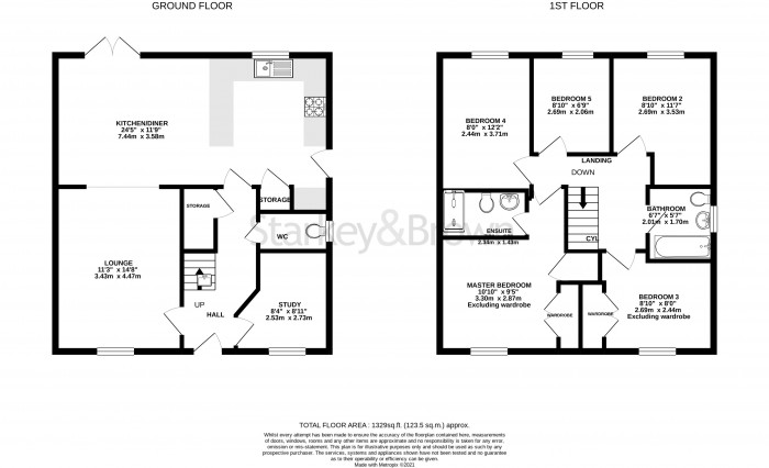Floorplan for The Rippingale, Bishops Grange, Laceby