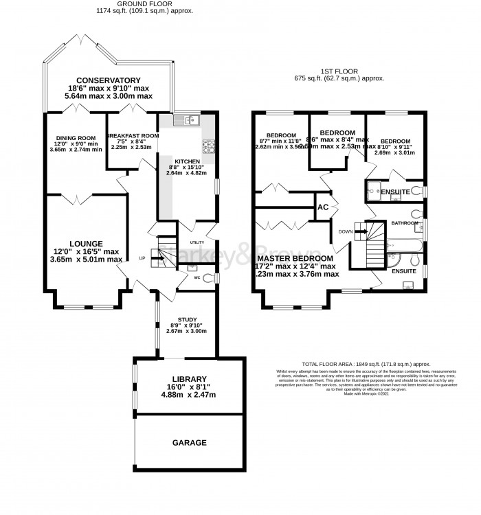 Floorplan for Southwell Court, Bracebridge Heath, Lincoln