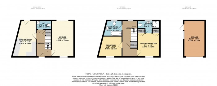 Floorplan for Manor Paddocks, Bassingham, Lincoln