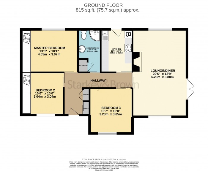 Floorplan for Orchard Close,Burringham