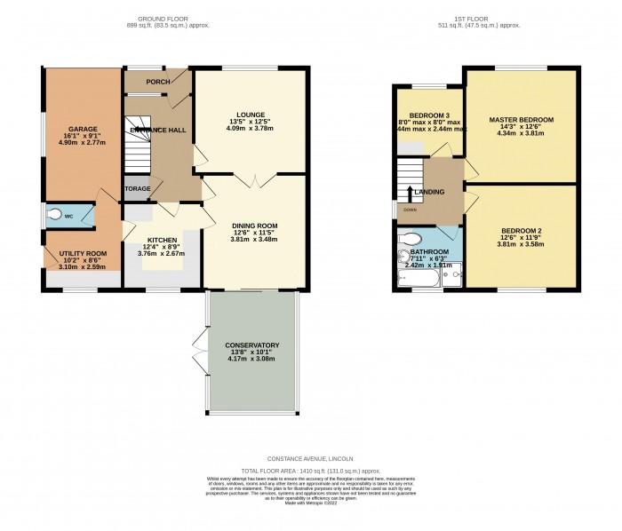 Floorplan for Constance Avenue, Lincoln
