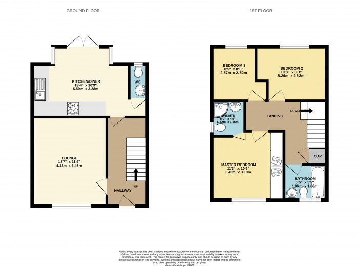 Floorplan for Bilberry Close, Scunthorpe
