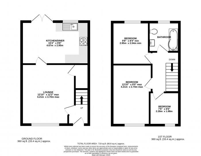 Floorplan for Rowan Court, Heighington, Lincoln