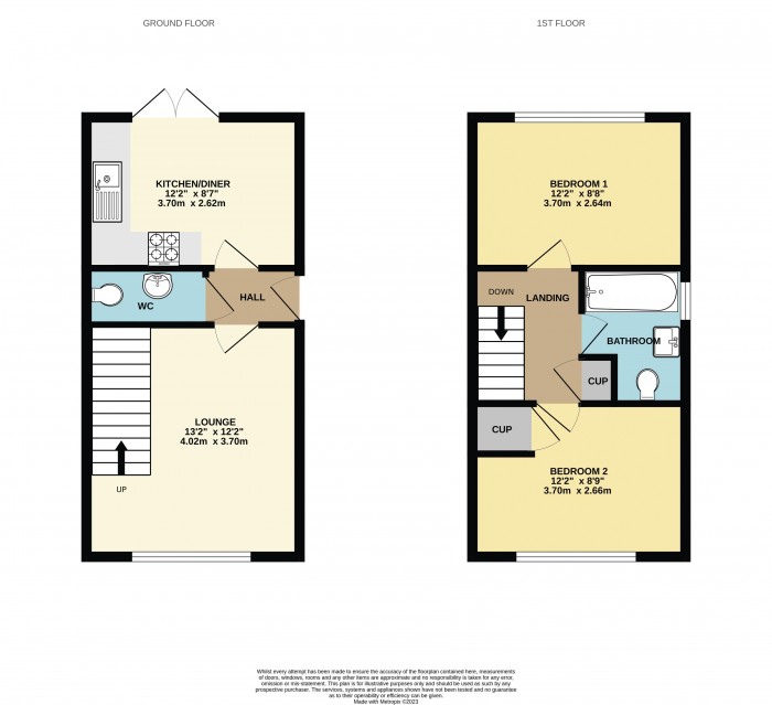 Floorplan for D'arcy Close, Winterton