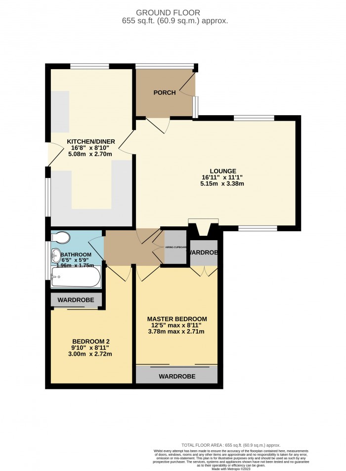 Floorplan for Esk Close, North Hykeham, Lincoln