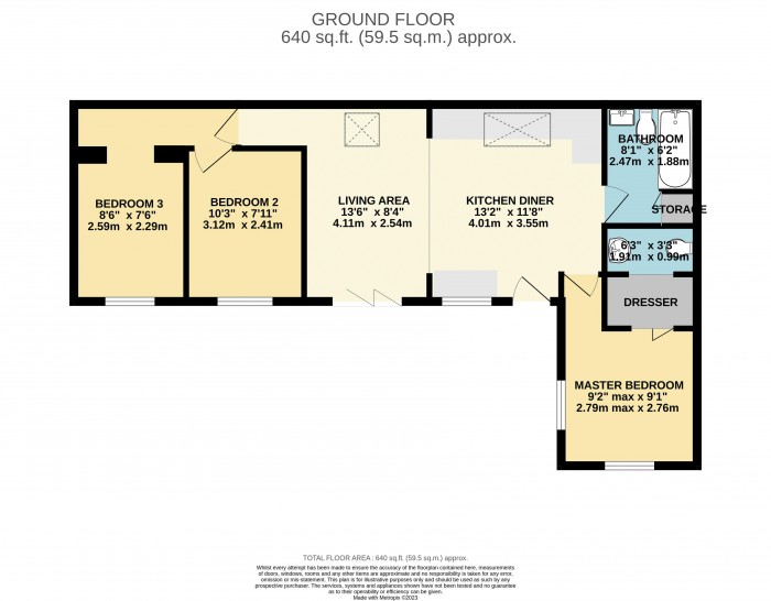 Floorplan for Allison Place, West End, Lincoln