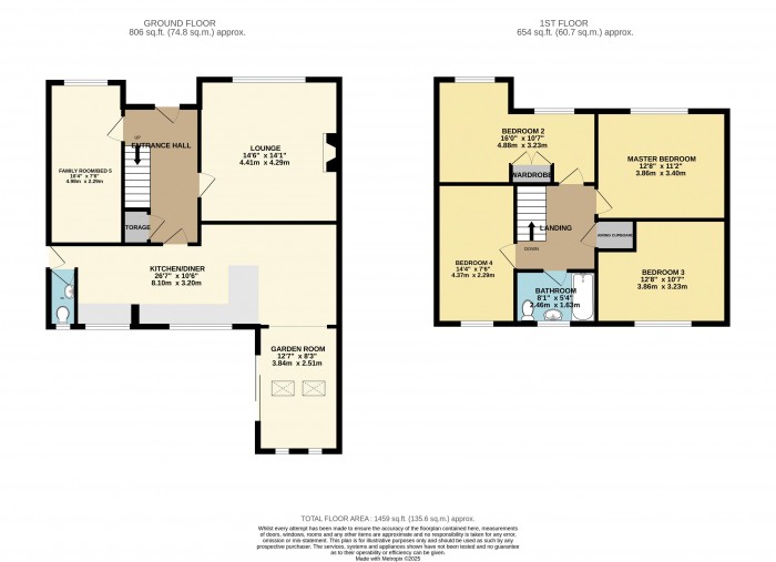 Floorplan for Lindrick Close, Heighington, Lincoln