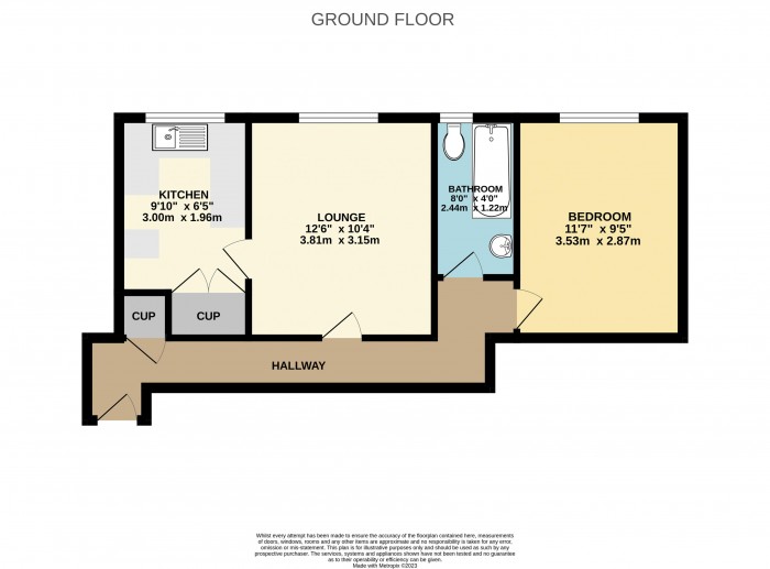 Floorplan for Revesby Court, Scunthorpe