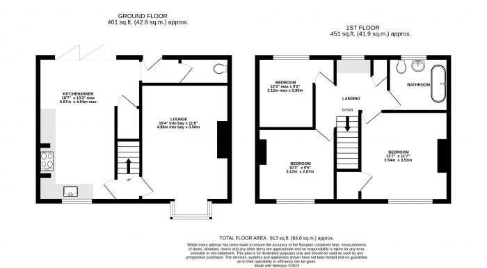 Floorplan for St. Andrews Drive, Lincoln