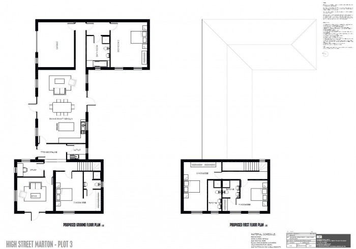 Floorplan for Development Land, The Willows, Marton