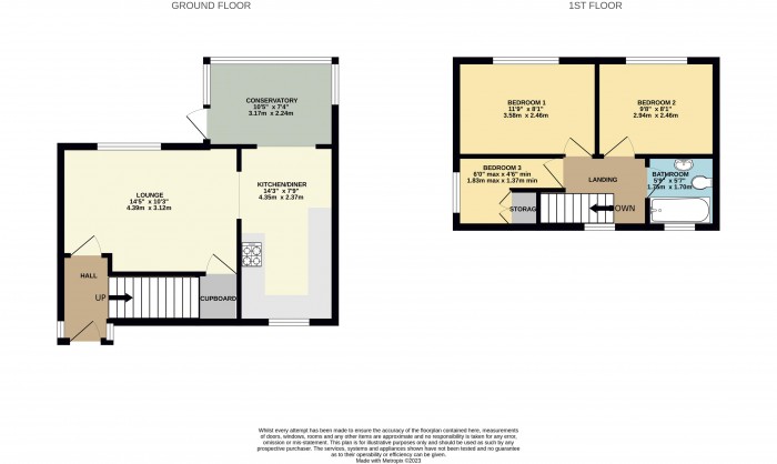 Floorplan for Aima Court, Nettleham, Lincoln
