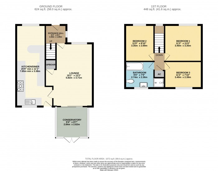Floorplan for Stoyles Way, Heighington, Lincoln
