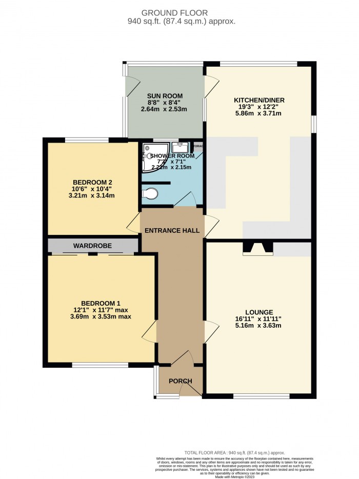 Floorplan for Lincoln Road, Dunholme, Lincoln