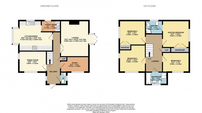 Floorplan for Silverbell Close, Scunthorpe