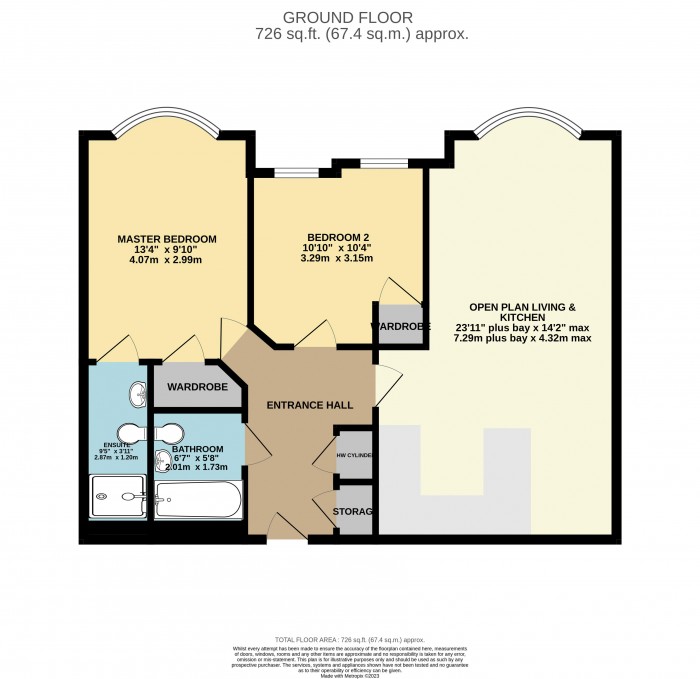 Floorplan for St. Catherines Mews, Lincoln