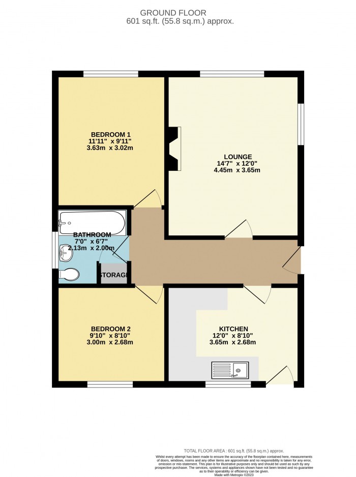 Floorplan for Almond Close, Saxilby, Lincoln