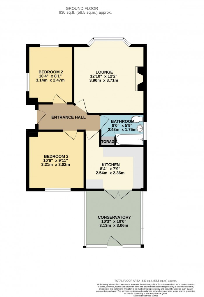 Floorplan for Fosse Grove, Saxilby, Lincoln