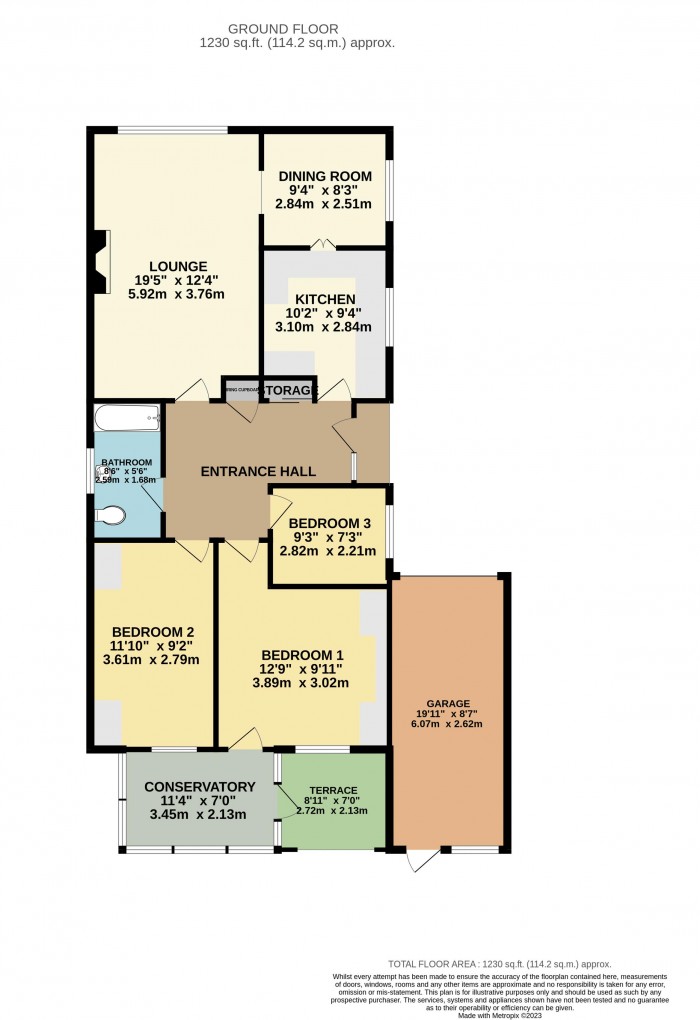 Floorplan for Lindrick Close, Heighington, Lincoln