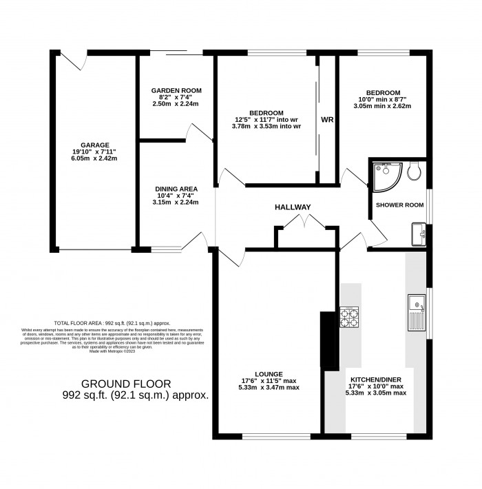 Floorplan for Asheridge, Branston, Lincoln