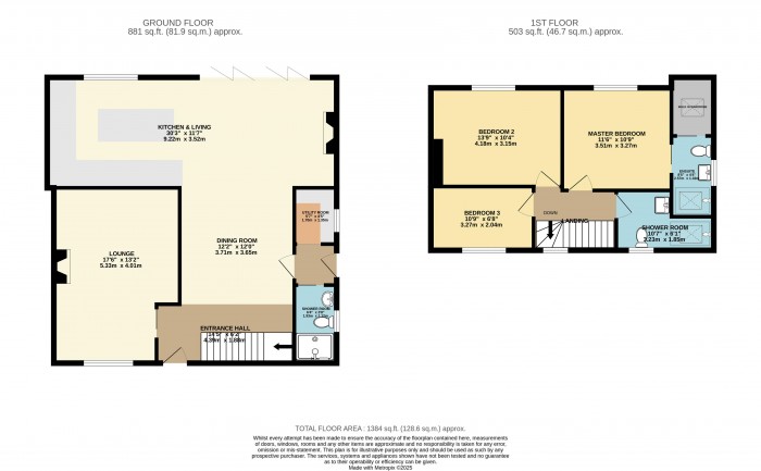 Floorplan for Gibson Close, Branston, Lincoln