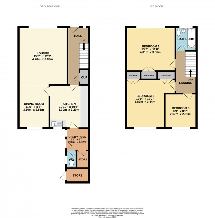Floorplan for Coventry Close, Scunthorpe
