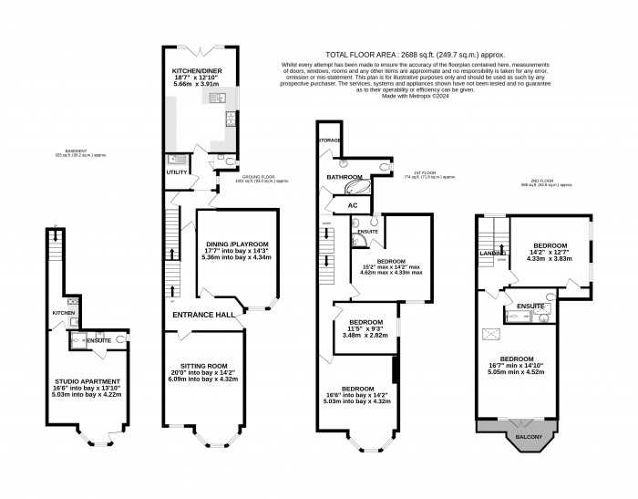 Floorplan for Yarborough Road,West End, Lincoln