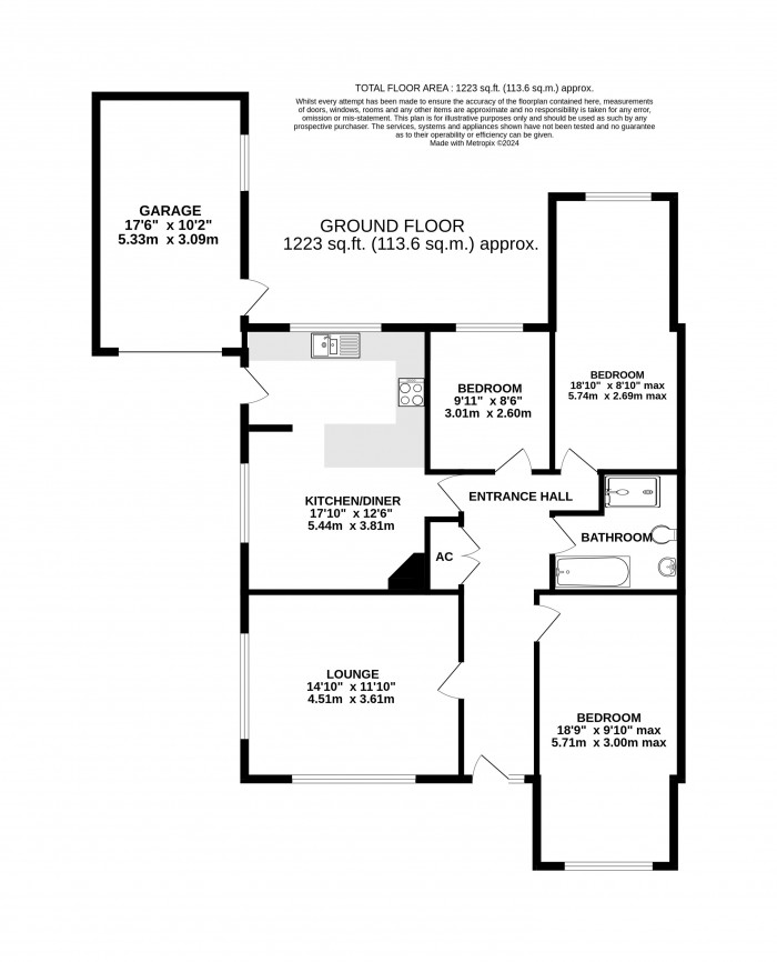 Floorplan for Cliff Road, Spridlington, Market Rasen