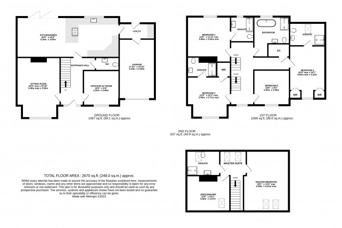 Floorplan for Plot 17, 617 Court, Scampton, Lincoln