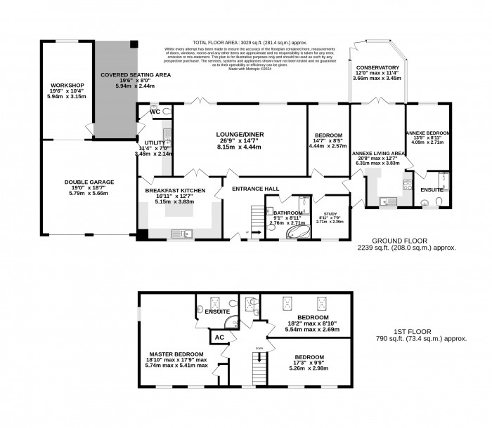 Floorplan for Springfield Close, Branston, Lincoln