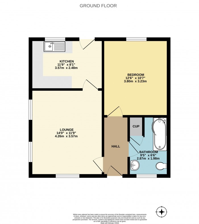 Floorplan for St Marys Court, Speedwell Crescent, Scunthorpe
