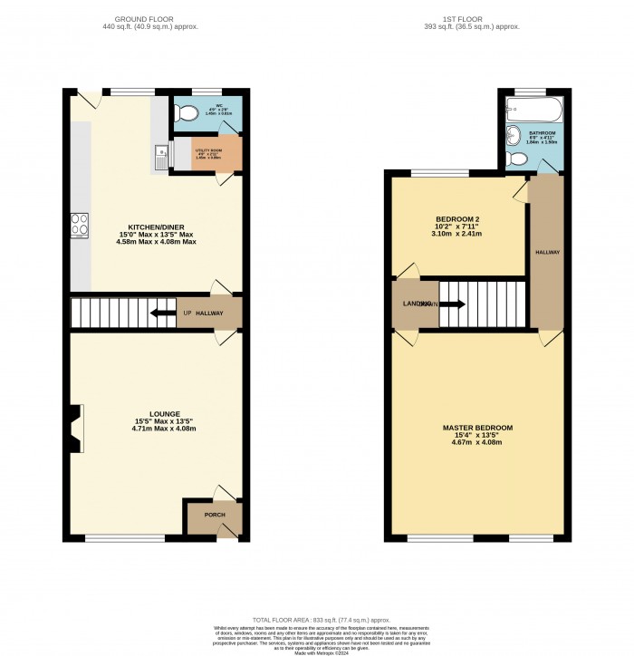 Floorplan for Lister Street, Grimsby