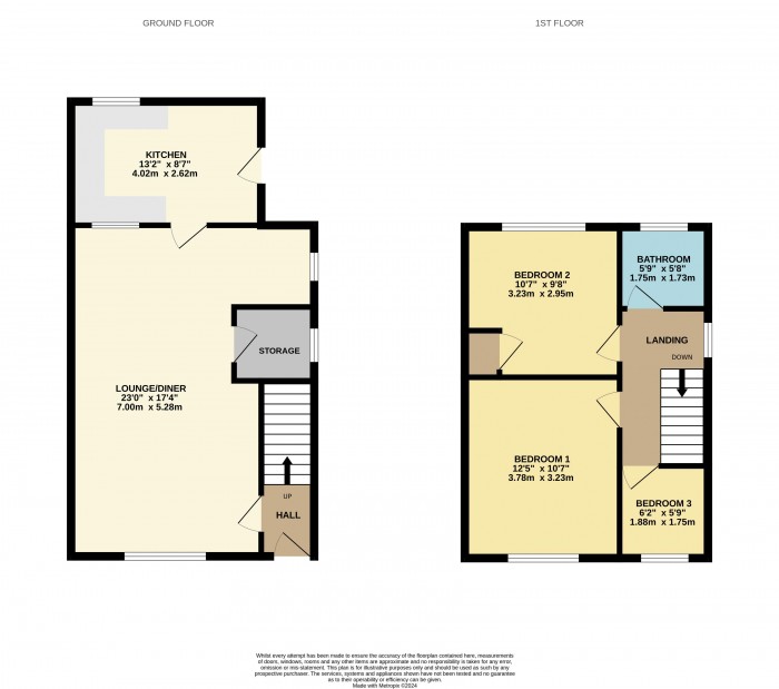 Floorplan for Priory Crescent, Scunthorpe