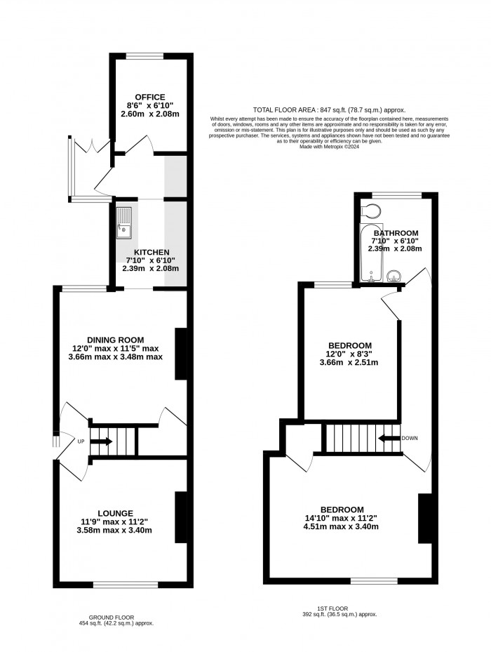 Floorplan for Rudgard Lane, West End, Lincoln