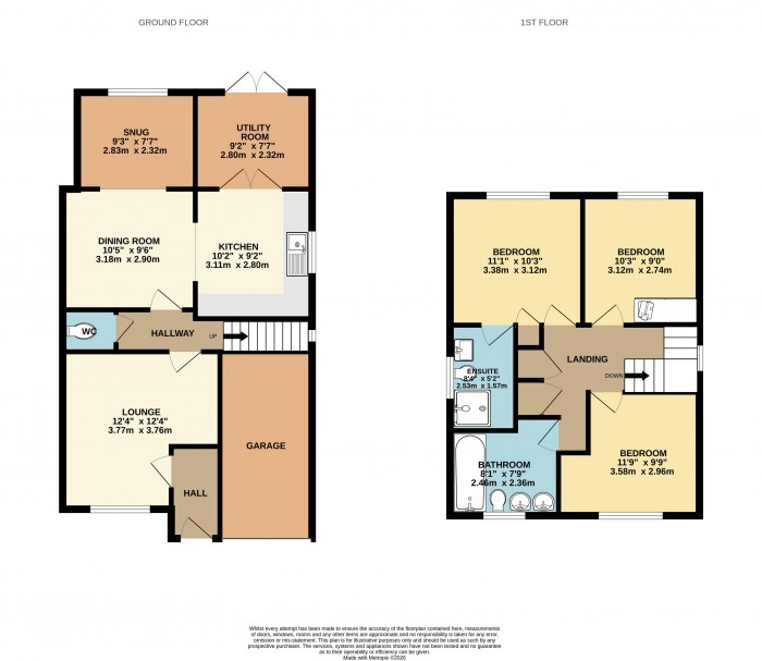 Floorplan for Fieldfare Close, Bottesford