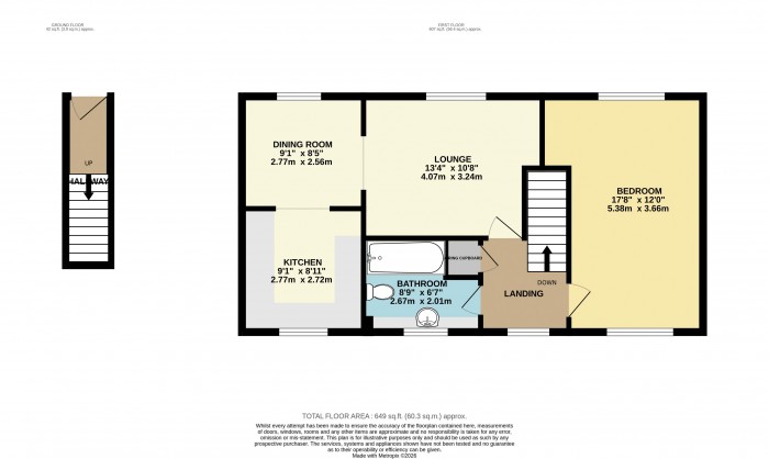 Floorplan for Tiber Road, North Hykeham, Lincoln