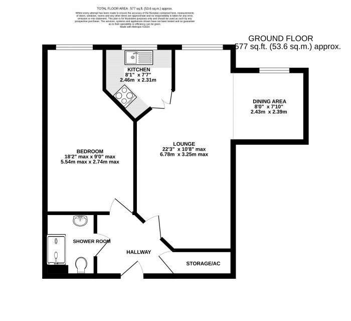 Floorplan for Cathedral View, Cabourne Avenue, Lincoln