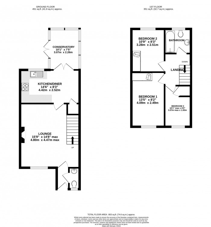 Floorplan for Sycamore Grove, Bracebridge Heath, Lincoln