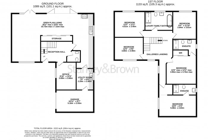 Floorplan for Lincoln Road, Saxilby, Lincoln