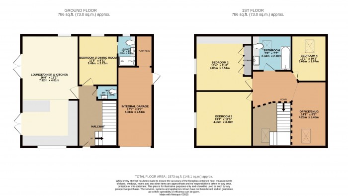 Floorplan for Nettleton Drive, Witham St. Hughs, Lincoln