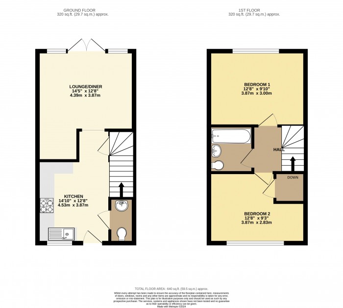 Floorplan for Pitsford Close, Waddington, Lincoln