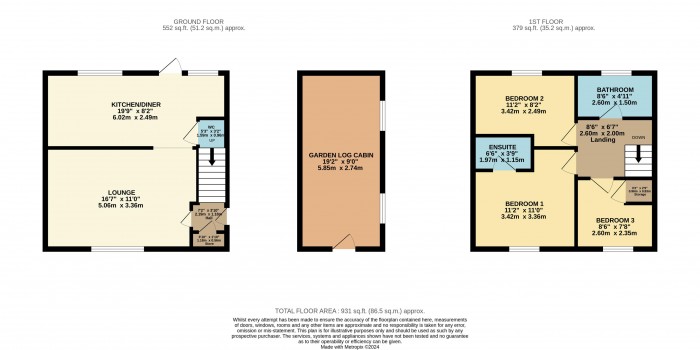 Floorplan for Dore Avenue, North Hykeham, Lincoln